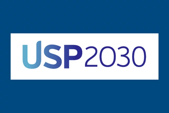 USP2030 logo with a blue banner.