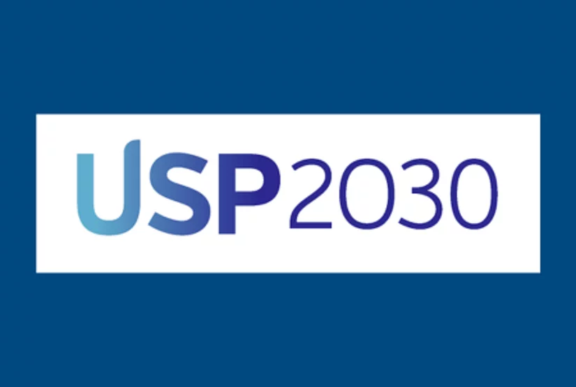 USP2030 logo with a blue banner.