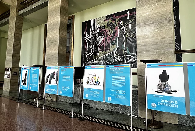 60 Years ICCPR Exhibition at Palais des Nations