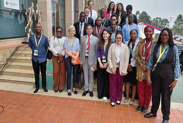 A group photo of the participating journalists