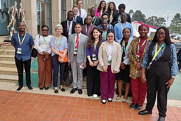 A group photo of the participating journalists
