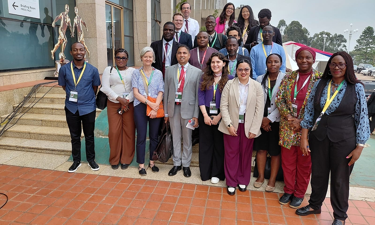 A group photo of the participating journalists
