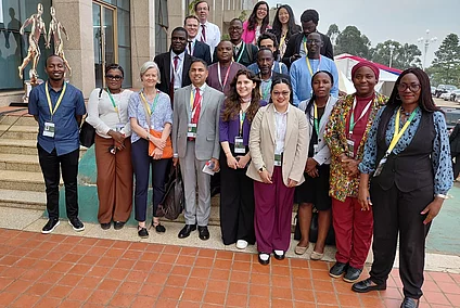 A group photo of the participating journalists