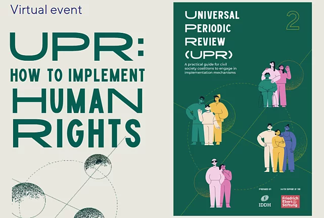 Flyer image with picture of publication cover