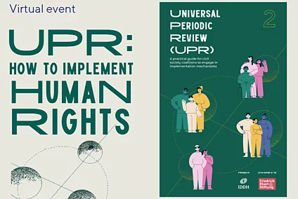Flyer image with picture of publication cover