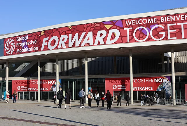 Opening of the Global Progressive Mobilisation Summit, Photo of building entrance