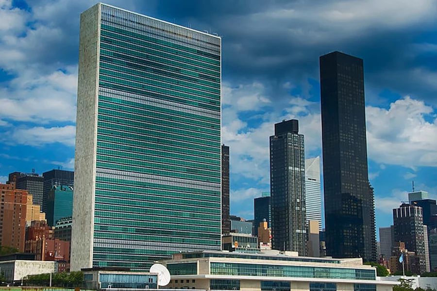 The building of the United Nations in New York