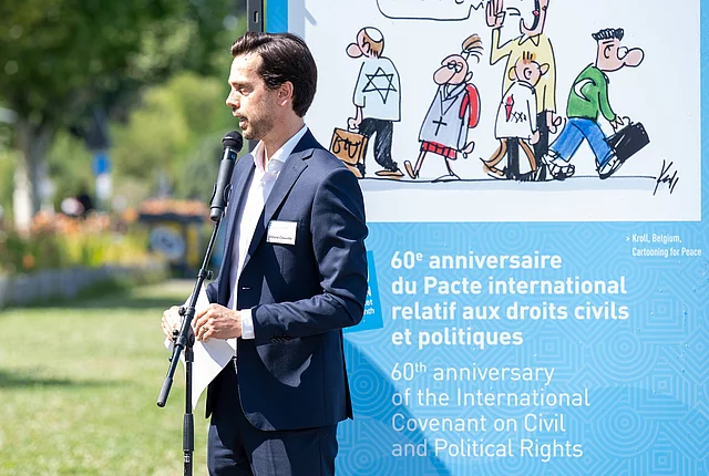 The CCPR Director opening the inauguration