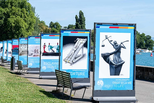 The exhibition on the Quai Wilson in July 2026