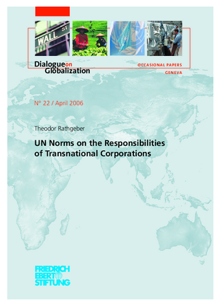 UN norms on the responsibilities of transnational corporations