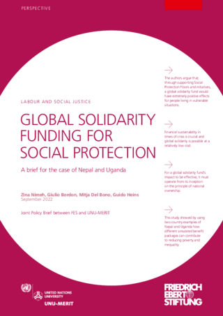 Global solidarity funding for social protection