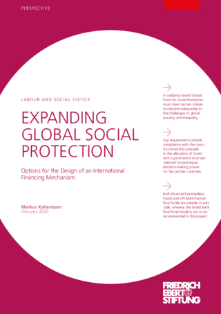 Expanding global social protection