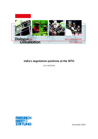 India's negotiation positions at the WTO